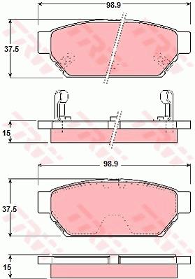 Klocki hamulcowe TRW GDB3045