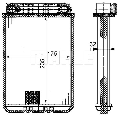 Nagrzewnica MAHLE AH 77 000P