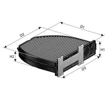 Filtr kabinowy PURFLUX AHC318