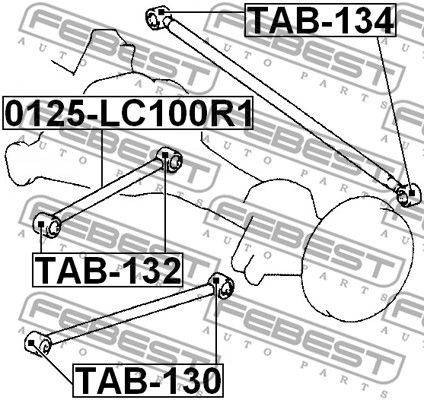 Tuleja wahacza FEBEST TAB-134