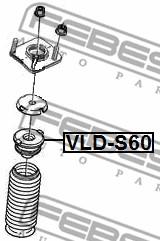 Dystans gumowy FEBEST VLD-S60