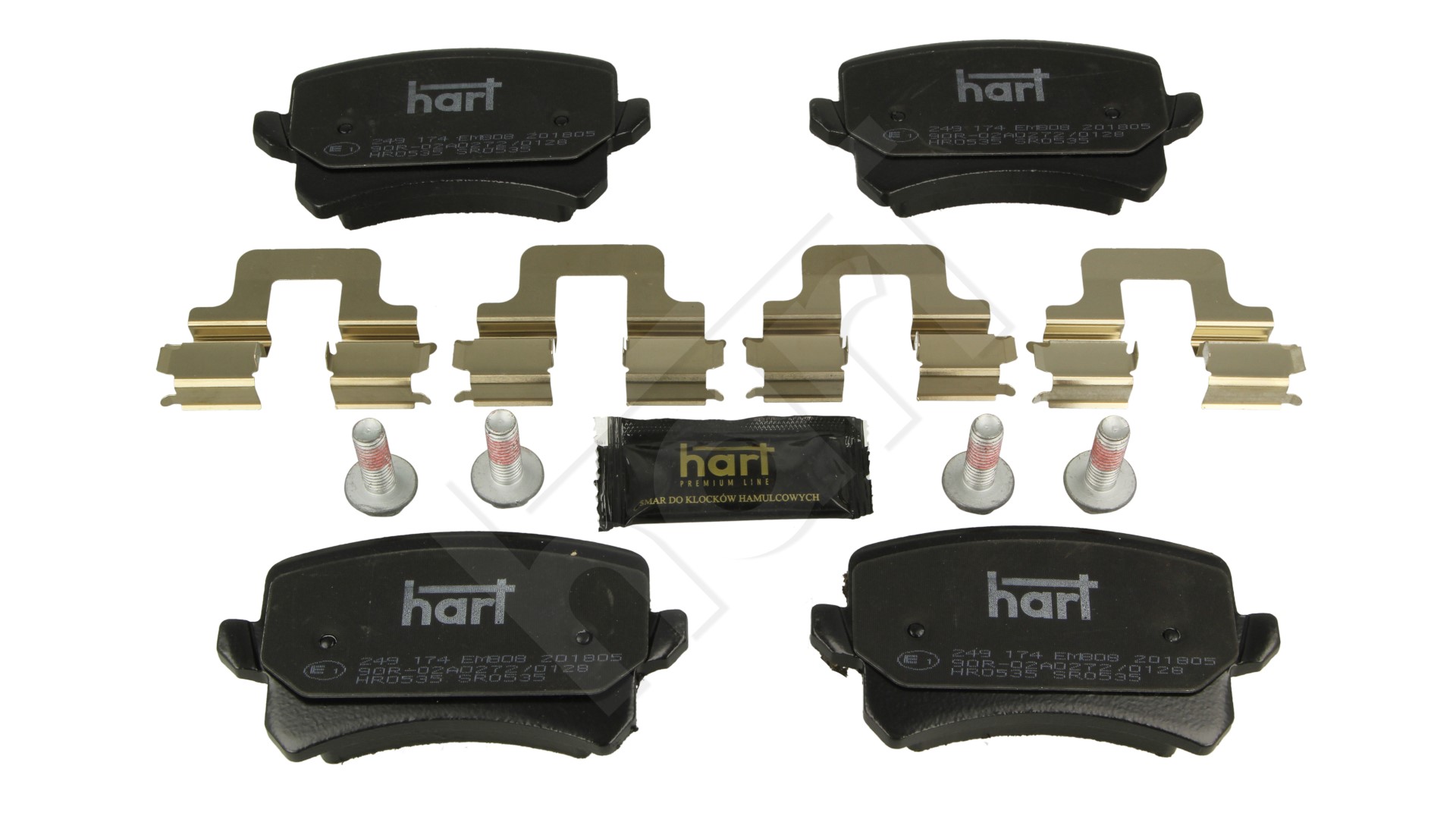 Klocki hamulcowe HART 249 174