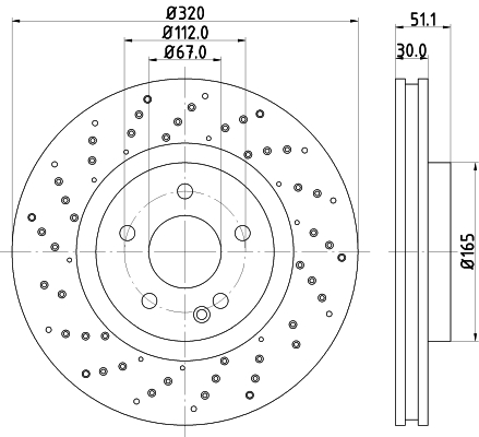 Tarcza hamulcowa HELLA PAGID 8DD 355 120-351