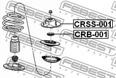 Poduszka amortyzatora FEBEST CRSS-001