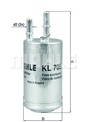 Filtr paliwa KNECHT KL 705