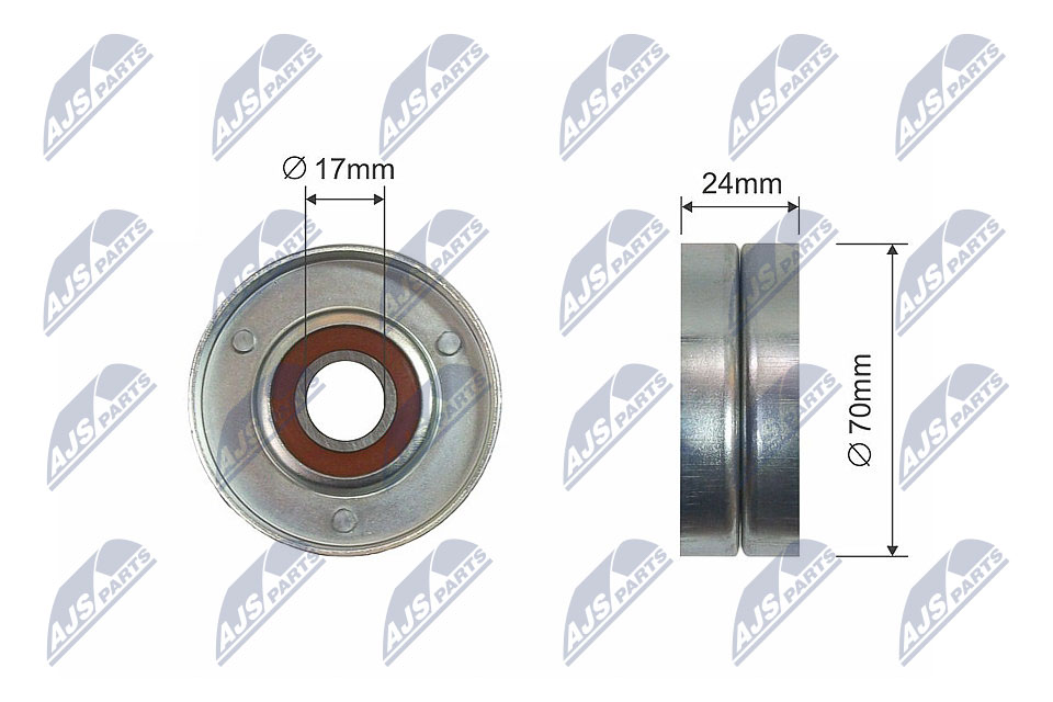 Rolka napinacza paska osprzętu NTY RNK-VW-012