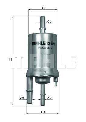 Filtr paliwa KNECHT KL 871
