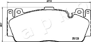 Klocki hamulcowe JAPKO 500127