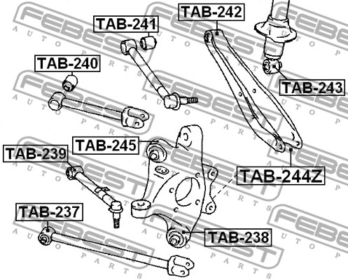 Tuleja wahacza FEBEST TAB-238