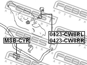 Guma stabilizatora FEBEST MSB-CYR