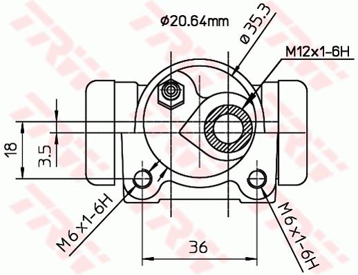 Cylinderek TRW BWF167