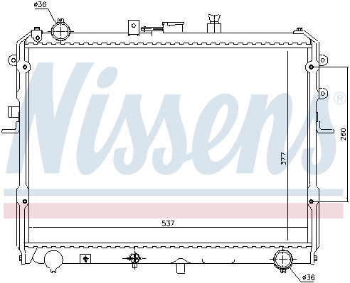 Chłodnica NISSENS 62381