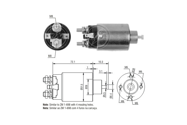 Elektromagnes rozrusznika ERA ZM5698