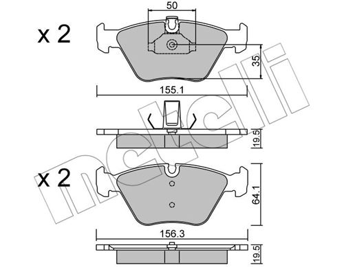 Klocki hamulcowe METELLI 22-0207-0