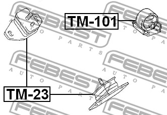 Poduszka silnika FEBEST TM-23