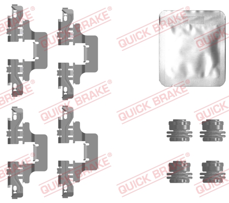 Zestaw akcesoriów montażowych  klocków hamulcowych QUICK BRAKE 109-0128