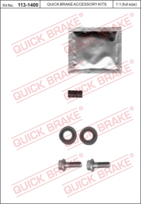 Zestaw naprawczy zacisk hamulcowy QUICK BRAKE 113-1400