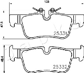 Klocki hamulcowe JAPKO 510103
