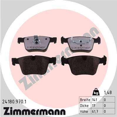 Klocki hamulcowe ZIMMERMANN 24180.970.1