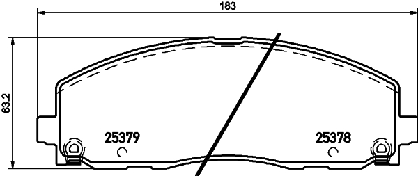 Klocki hamulcowe HELLA 8DB 355 020-571