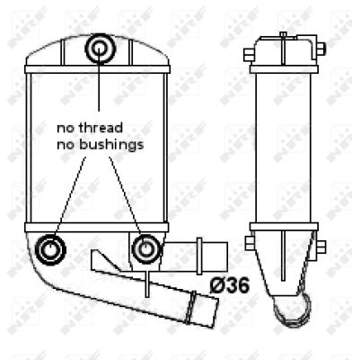 Chłodnica powietrza intercooler NRF 30167A