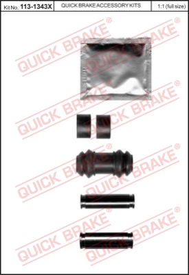 Zestaw tulei prowadzących zacisk hamulca QUICK BRAKE 113-1343X