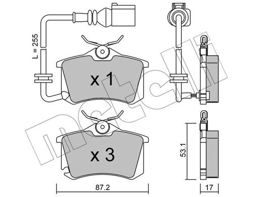 Klocki hamulcowe METELLI 22-0100-4