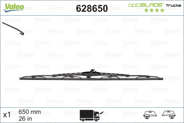 Pióro wycieraczki VALEO 628650