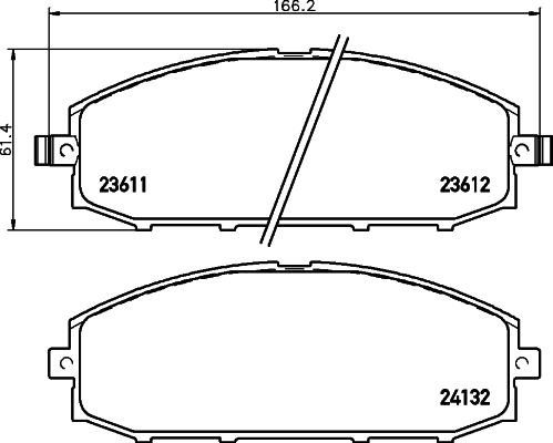 Klocki hamulcowe HELLA 8DB 355 010-511