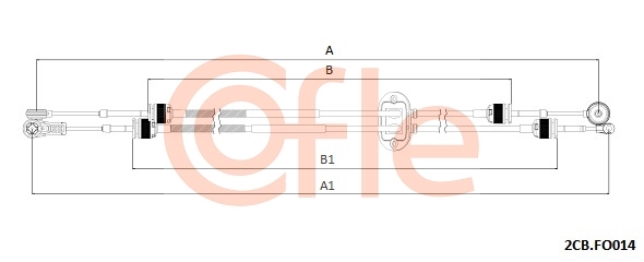Linka dźwigni zmiany biegów COFLE 92.2CB.FO014