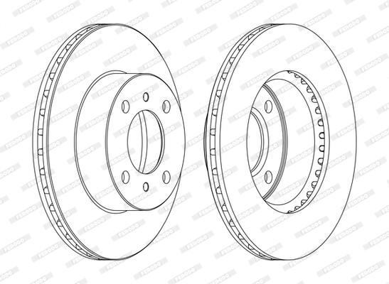 Tarcza hamulcowa FERODO DDF1005C