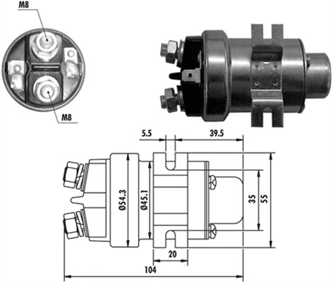 Elektromagnes rozrusznika MAGNETI MARELLI 940113050018