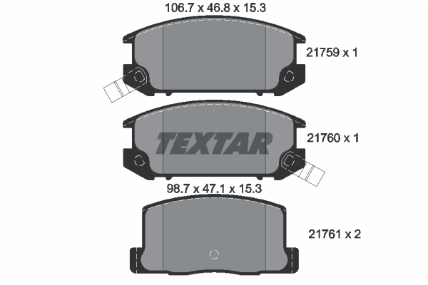 Klocki hamulcowe TEXTAR 2175901