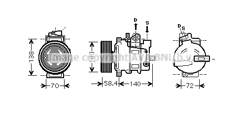 Kompresor klimatyzacji AVA QUALITY COOLING AIK262