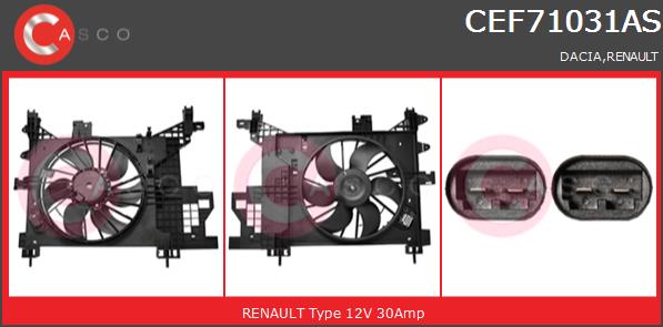 Wentylator CASCO CEF71031AS