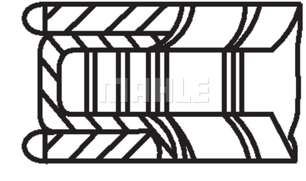 Pierścienie tłokowe MAHLE 028 RS 10103 0N1