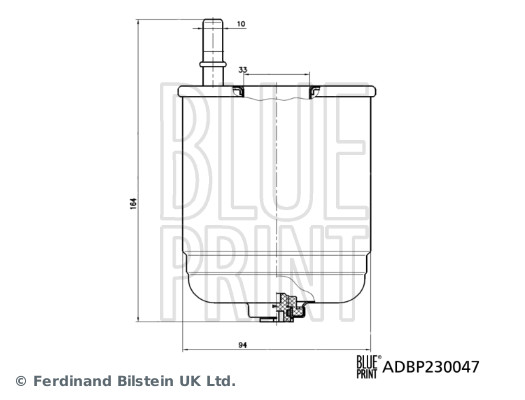 Filtr paliwa BLUE PRINT ADBP230047