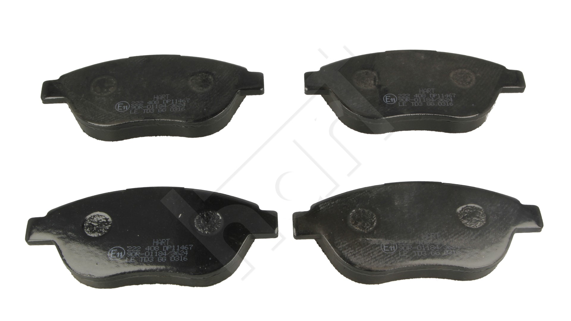 Klocki hamulcowe HART 222 408