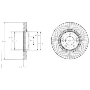 Tarcza hamulcowa DELPHI BG4309