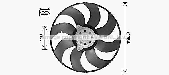Wentylator AVA QUALITY COOLING RT7664