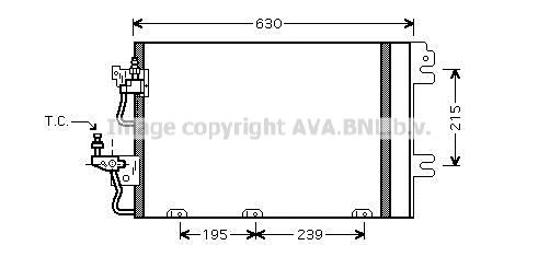 Skraplacz klimatyzacji AVA QUALITY COOLING OL5366D