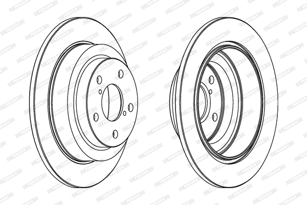 Tarcza hamulcowa FERODO DDF678C
