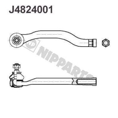 Końcówka drążka kierowniczego NIPPARTS J4824001