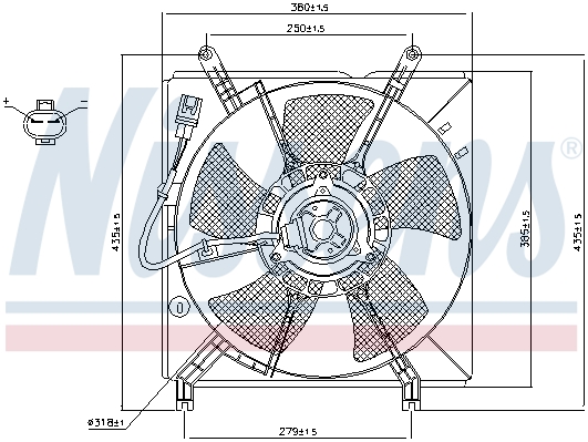 Wentylator NISSENS 85238