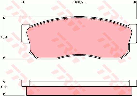 Klocki hamulcowe TRW GDB288