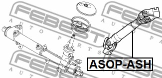 Łącznik kolumny kierowniczej FEBEST ASOP-ASH