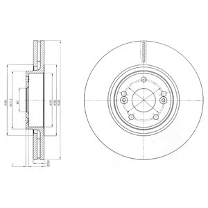 Tarcza hamulcowa DELPHI BG4167