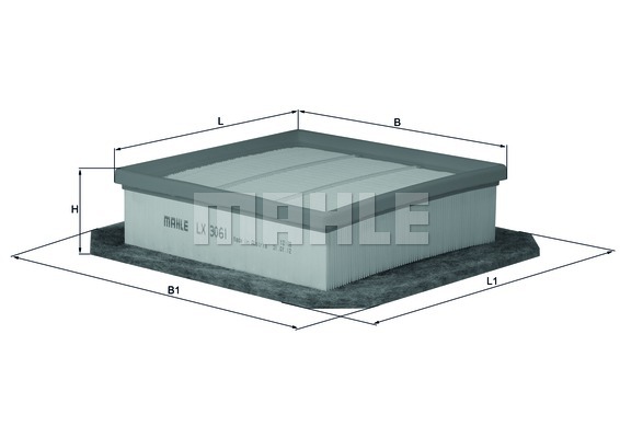 Filtr powietrza KNECHT LX 3061