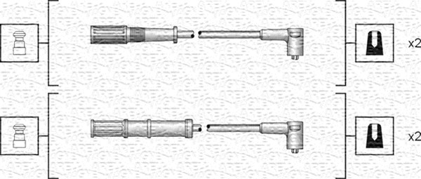 Przewody zapłonowe MAGNETI MARELLI 941318111161