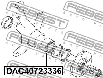 Łożysko koła FEBEST DAC40723336